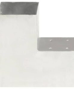 vidaXL Paalverbinding L-vorm 101x101 mm gegalvaniseerd metaal