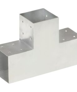 vidaXL Paalverbinding T-vorm 101x101 mm gegalvaniseerd metaal