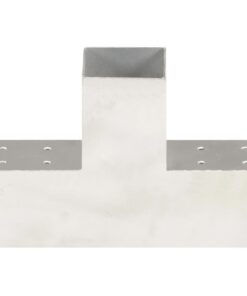 vidaXL Paalverbinding T-vorm 81x81 mm gegalvaniseerd metaal