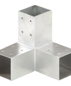 vidaXL Paalverbinding Y-vorm 71x71 mm gegalvaniseerd metaal
