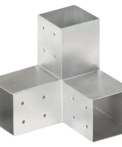 vidaXL Paalverbinding Y-vorm 81x81 mm gegalvaniseerd metaal