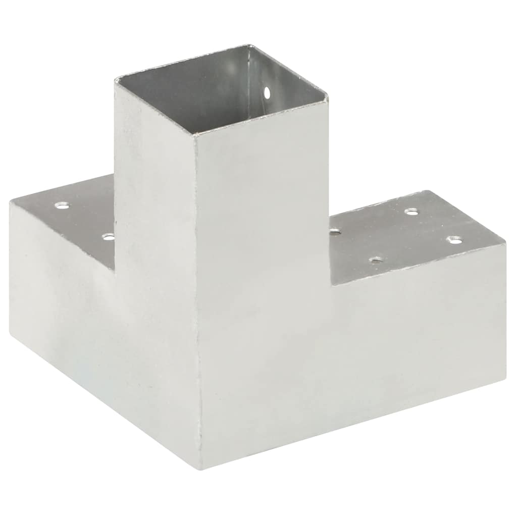 vidaXL Paalverbindingen 4 st Y-vorm 71x71 mm gegalvaniseerd metaal - Afbeelding 5