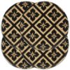 vidaXL Placemats 4 st rond 38 cm jute zwart