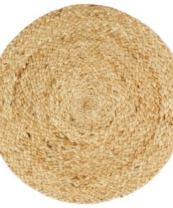 vidaXL Placemats 6 st rond 38 cm jute natuurlijk