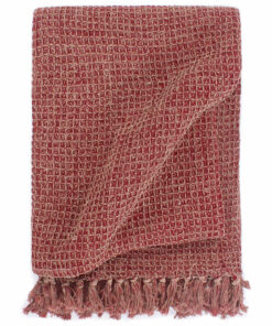 vidaXL Plaid 160x210 cm katoen bordeaux