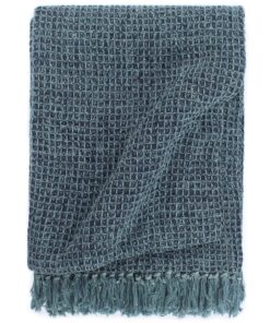 vidaXL Plaid 220x250 cm katoen indigo-blauw
