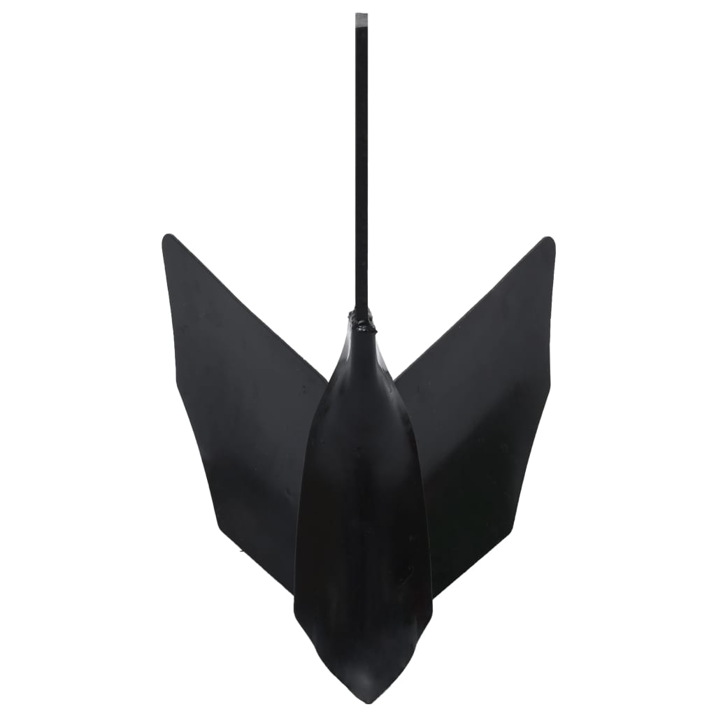 vidaXL Ploeghulpstuk voor frees metaal zwart