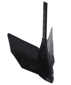 vidaXL Ploeghulpstuk voor frees metaal zwart