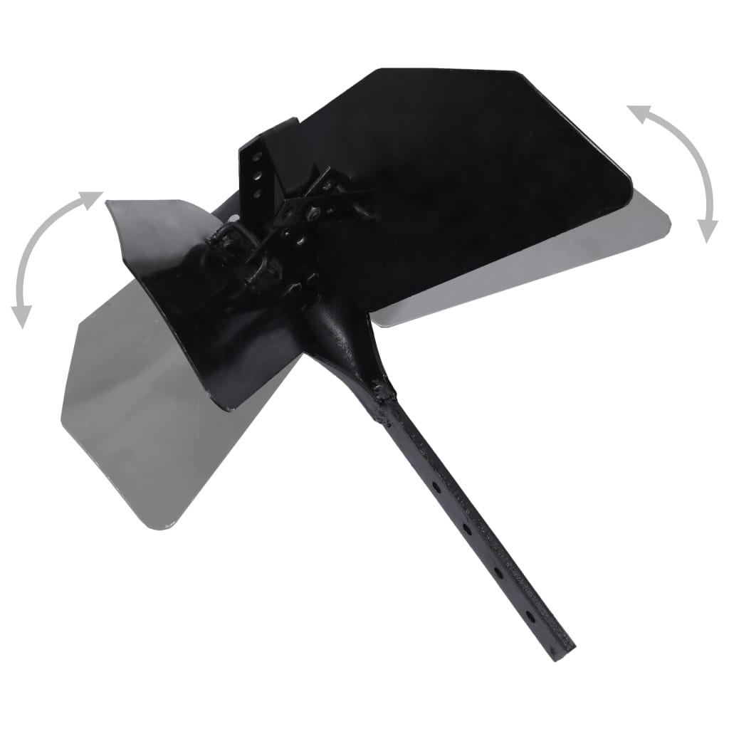vidaXL Ploeghulpstuk voor frees metaal zwart - Image 4
