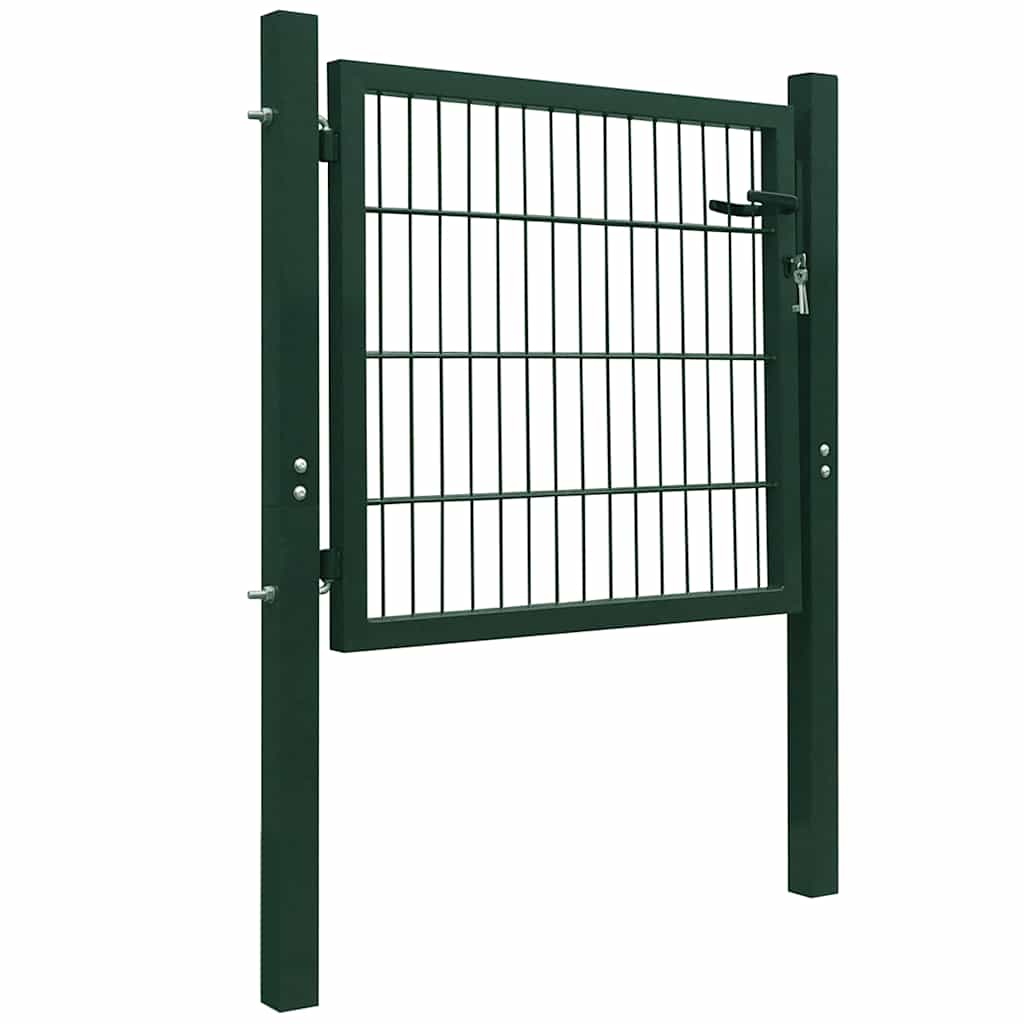 vidaXL Poort 100x100 cm staal groen