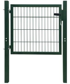 vidaXL Poort 100x100 cm staal groen