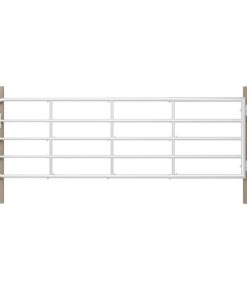 vidaXL Poort 300 x 90 cm Gegalvaniseerd staal