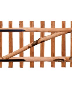 vidaXL Poort enkel 100x60 cm geïmpregneerd hazelaarhout