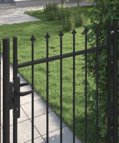 vidaXL Poort met puntige bovenkant enkel 1x1