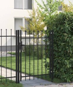 vidaXL Poort met puntige bovenkant enkel 1x1