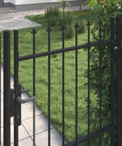 vidaXL Poort met puntige bovenkant enkel 1x1