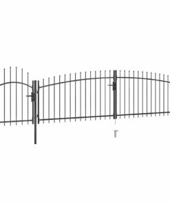 vidaXL Poort met speren bovenkant 5x1