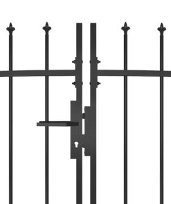 vidaXL Poort met speren bovenkant 5x1