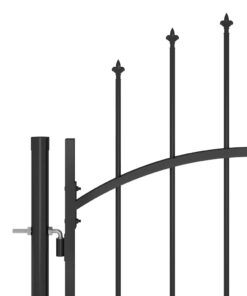 vidaXL Poort met speren bovenkant 5x2