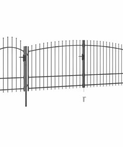 vidaXL Poort met speren bovenkant 5x2