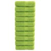 vidaXL Premium washandjes SOLUND 10 stuks appelgroen 30x30 cm 600 g/m²