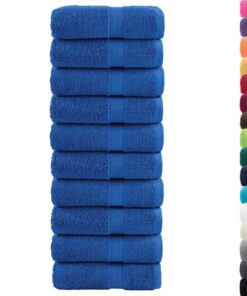 vidaXL Premium washandjes SOLUND 10 stuks blauw 30x30 cm 600 g/m²