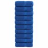 vidaXL Premium washandjes SOLUND 10 stuks blauw 30x30 cm 600 g/m²