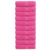 vidaXL Premium washandjes SOLUND 10 stuks roze 30x30 cm 600 g/m²