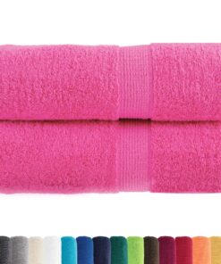 vidaXL Premium washandjes SOLUND 2 st roze 30x30 cm 600 g/m2