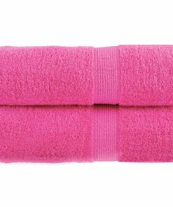 vidaXL Premium washandjes SOLUND 2 st roze 30x30 cm 600 g/m2
