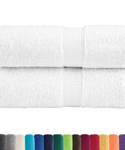 vidaXL Premium washandjes SOLUND 2 stuks 30x30 cm 600 g/m² wit