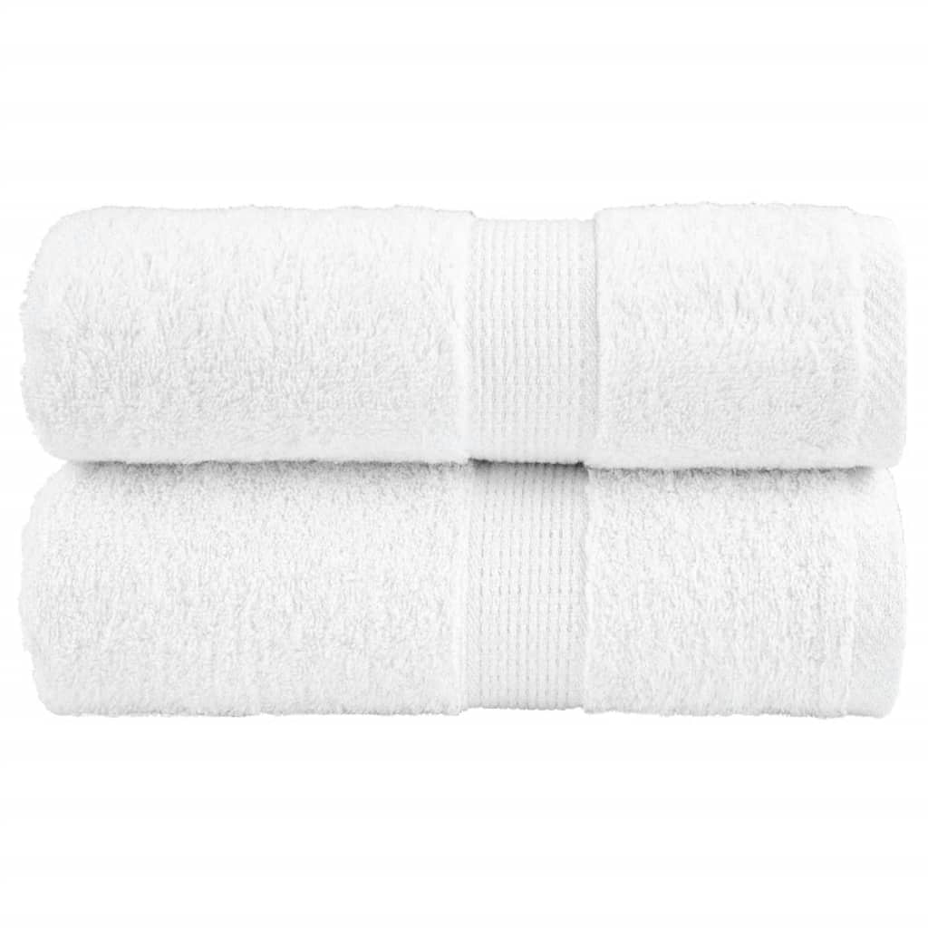 vidaXL Premium washandjes SOLUND 2 stuks 30x30 cm 600 g/m² wit