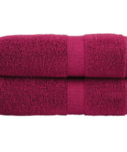 vidaXL Premium washandjes SOLUND 2 stuks Bordeaux 30x30cm 600 g/m²
