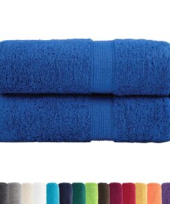 vidaXL Premium washandjes SOLUND 2 stuks blauw 30x30 cm 600 g/m²