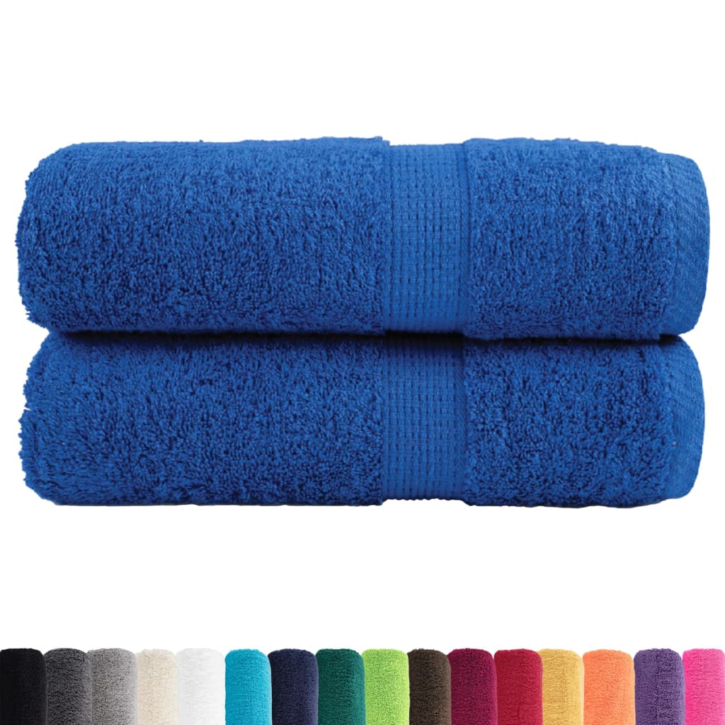 vidaXL Premium washandjes SOLUND 2 stuks blauw 30x30 cm 600 g/m²