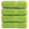 vidaXL Premium washandjes SOLUND 4 stuks appelgroen 30x30 cm 600 g/m²