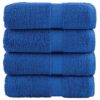 vidaXL Premium washandjes SOLUND 4 stuks blauw 30x30 cm 600 g/m²