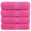 vidaXL Premium washandjes SOLUND 4 stuks roze 30x30 cm 600 g/m2