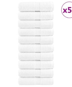 vidaXL Premium washandjes SOLUND 50 stuks 30x30 cm 600 g/m² wit