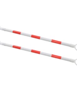 vidaXL Pylonstangen inklapbaar 116-197 cm kunststof 2 st