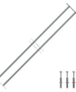 vidaXL Raambeveiliging verstelbaar met 2 dwarsstangen 1000-1500 mm