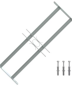 vidaXL Raambeveiliging verstelbaar met 2 dwarsstangen 500-650 mm