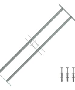 vidaXL Raambeveiliging verstelbaar met 2 dwarsstangen 700-1050 mm