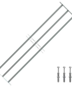 vidaXL Raambeveiliging verstelbaar met 3 dwarsstangen 1000-1500 mm