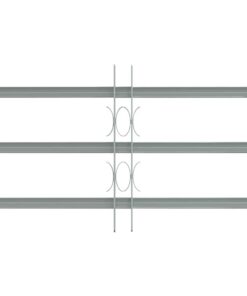 vidaXL Raambeveiliging verstelbaar met 3 dwarsstangen 500-650 mm