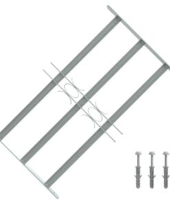 vidaXL Raambeveiliging verstelbaar met 3 dwarsstangen 500-650 mm