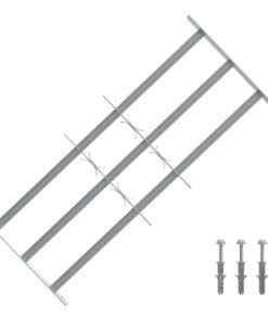vidaXL Raambeveiliging verstelbaar met 3 dwarsstangen 700-1050 mm