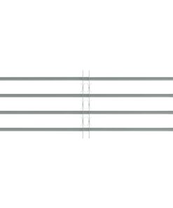 vidaXL Raambeveiliging verstelbaar met 4 dwarsstangen 1000-1500 mm