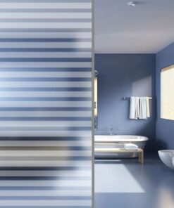 vidaXL Raamfolie strepenpatroon mat 0