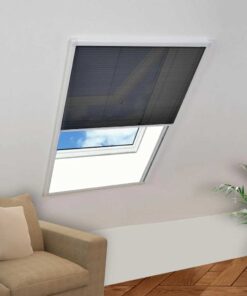 vidaXL Raamhor plissé 60x80 cm aluminium